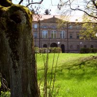 Schlosspark Burgfarrnbach, Blick auf das Schloss, Foto P. Frank.